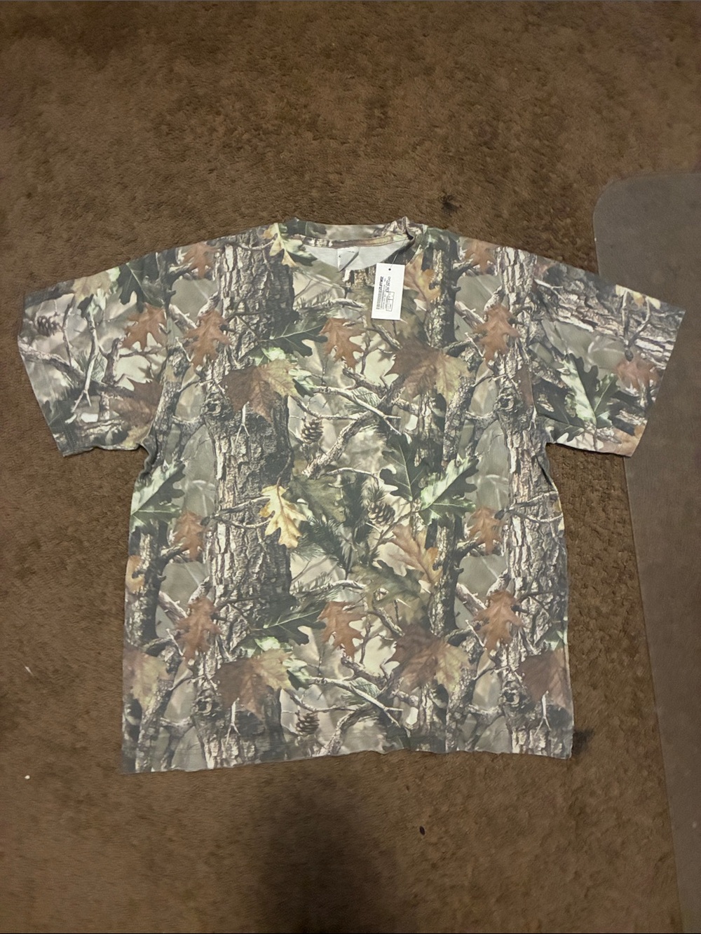 Zumiez Men's Short Sleeve Camo Tee - Green/Brown